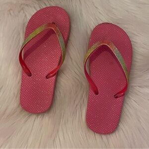 Sparkly Pink Flip Flops